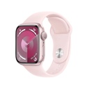 Apple Watch Series 9 | 41mm Pink Aluminum | Pink Sport Band | M/L