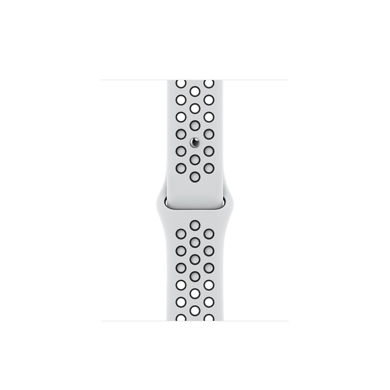 Apple Watch - Series 7 - 41mm Starlight Aluminum - Platinum  Black Nike Band 02