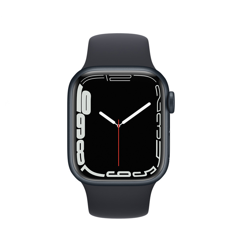 Apple Watch - Series 7 - 41mm Midnight Aluminum - Midnight Sport Band 03