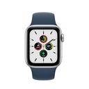 Apple Watch SE | 40mm Silver Aluminum | Blue Sport Band