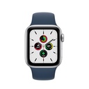 Apple Watch SE | 44mm Silver Aluminum | Blue Sport Band