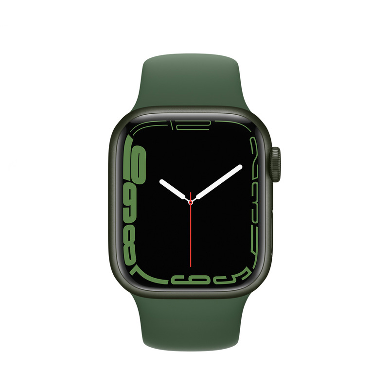 Apple Watch - Series 7 - 41mm Green Aluminum - Clover Sport Band