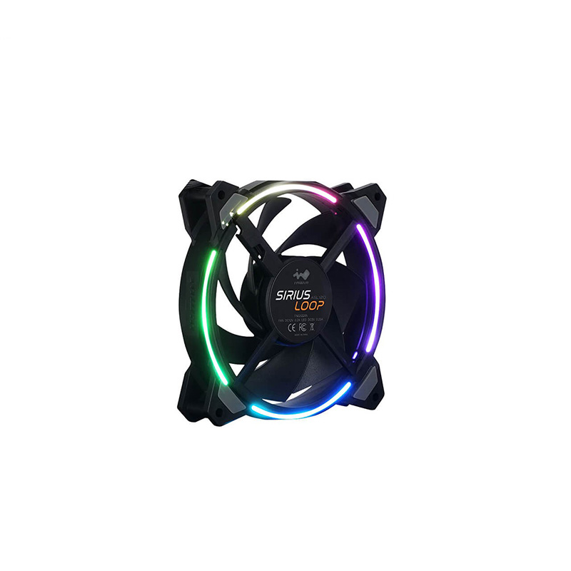 InWin Sirius Loop ASL120 | 120mm ARGB Fan | 3-Pack | Bundled ARGB Controller | Black