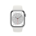Apple Watch Series 8 | 41mm Silver Aluminum | White Sport Band