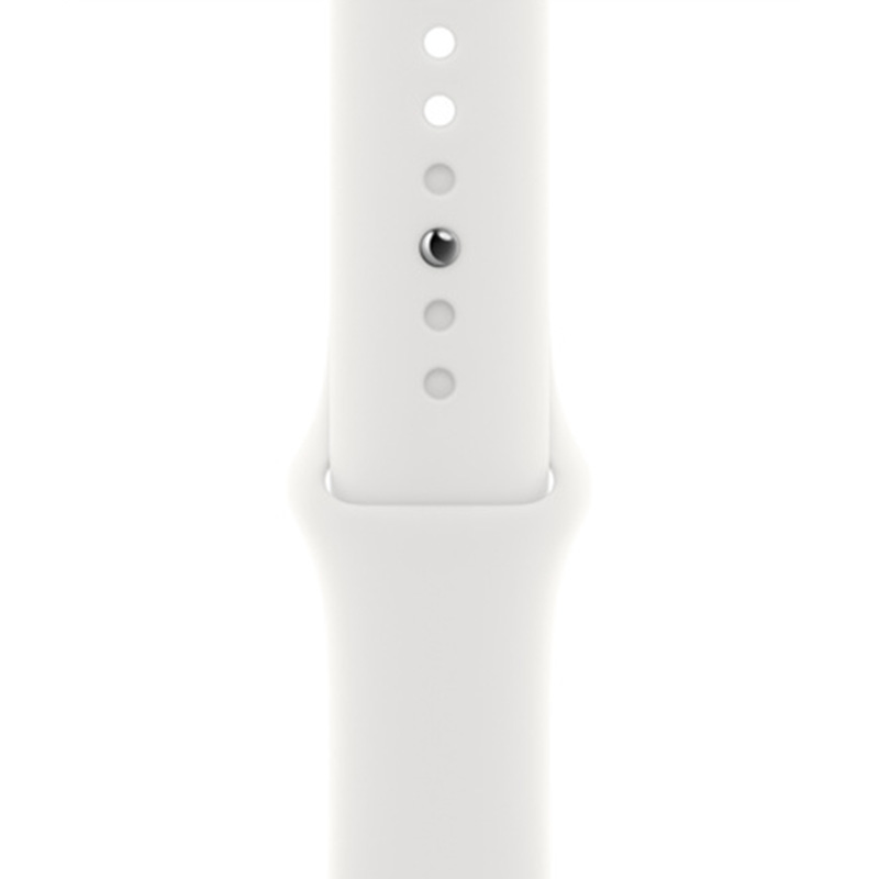 Apple Watch Series 8 | 45mm Silver Aluminum | White Sport Band