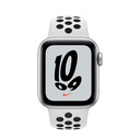 Apple Watch SE | 44mm Silver Aluminum | Platinum Black Nike Band