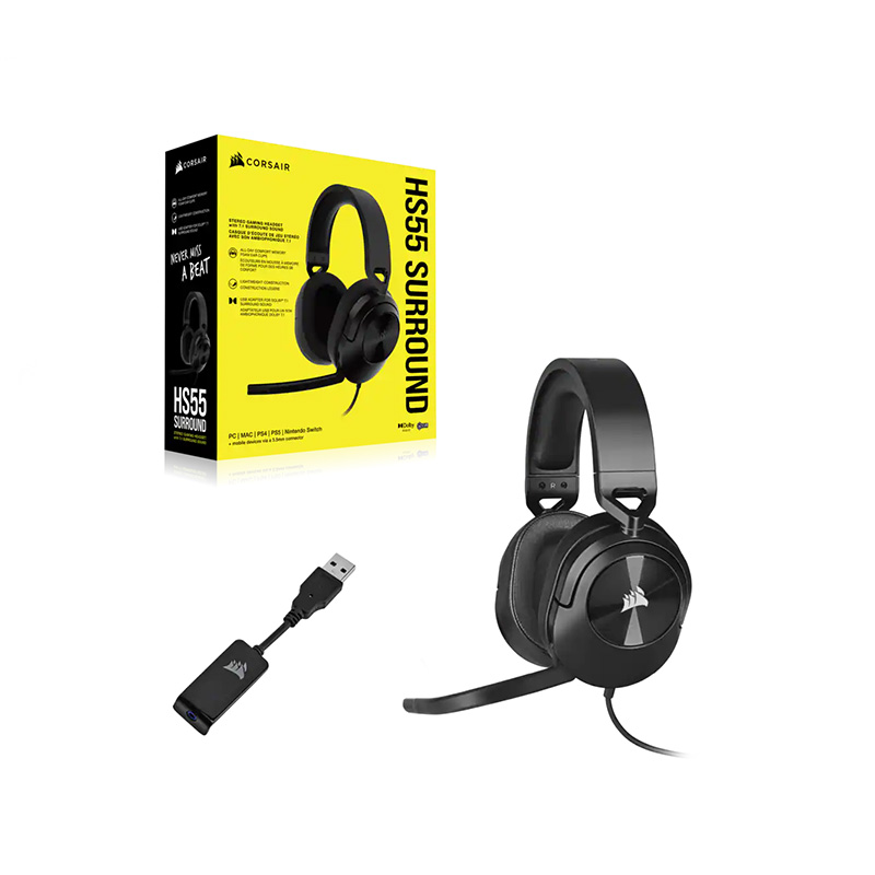 Corsair HS55 Surround Gaming Headset | Carbon