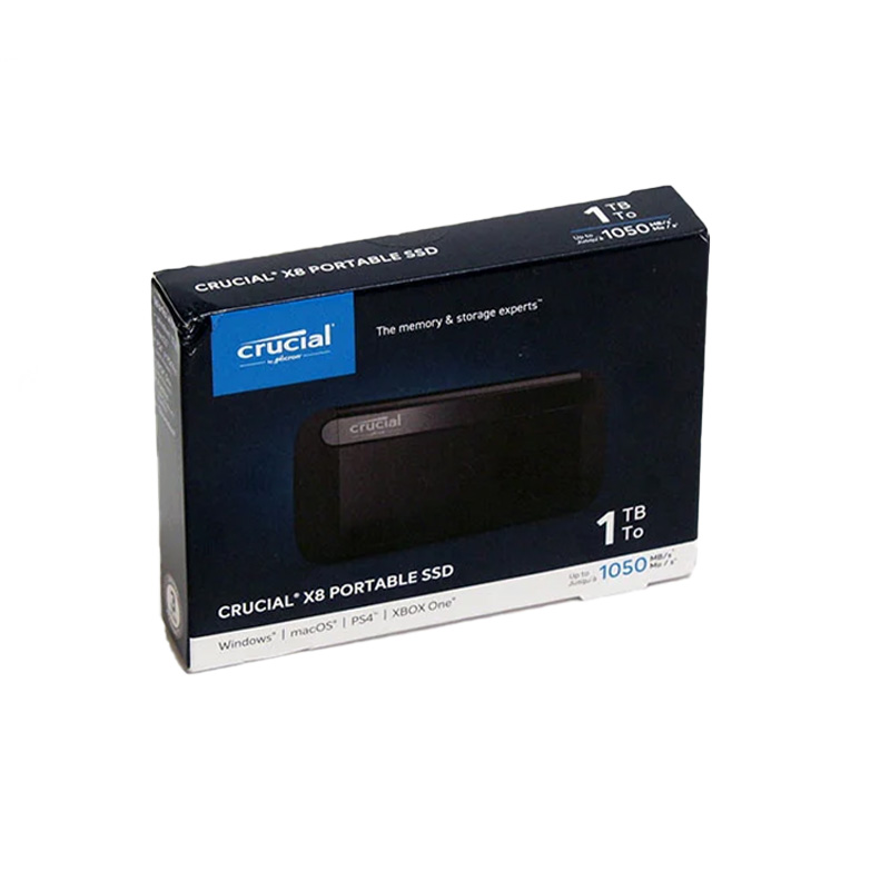 Crucial  X8 Portable SSD | USB-C | 1TB