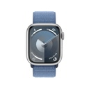 Apple Watch Series 9 | 45mm Silver Aluminum | Storm Blue Sport Loop