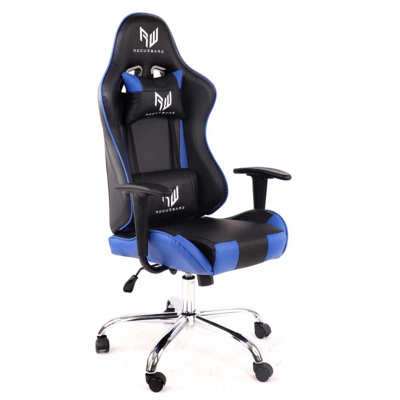 Rogueware Racer Gaming Chair - Black with Blue