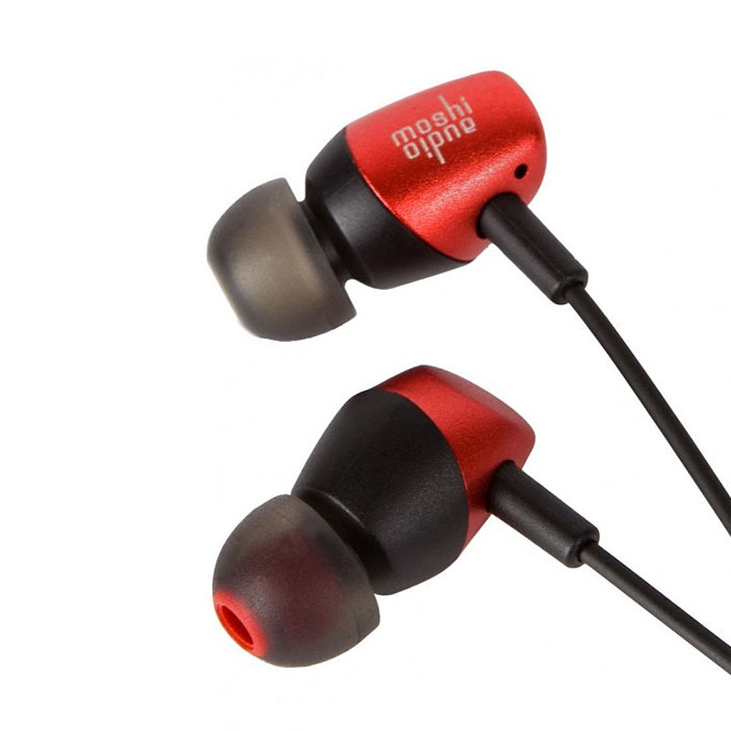 Moshi Mythro Earbuds with Mic and Strap - Burgandy Red