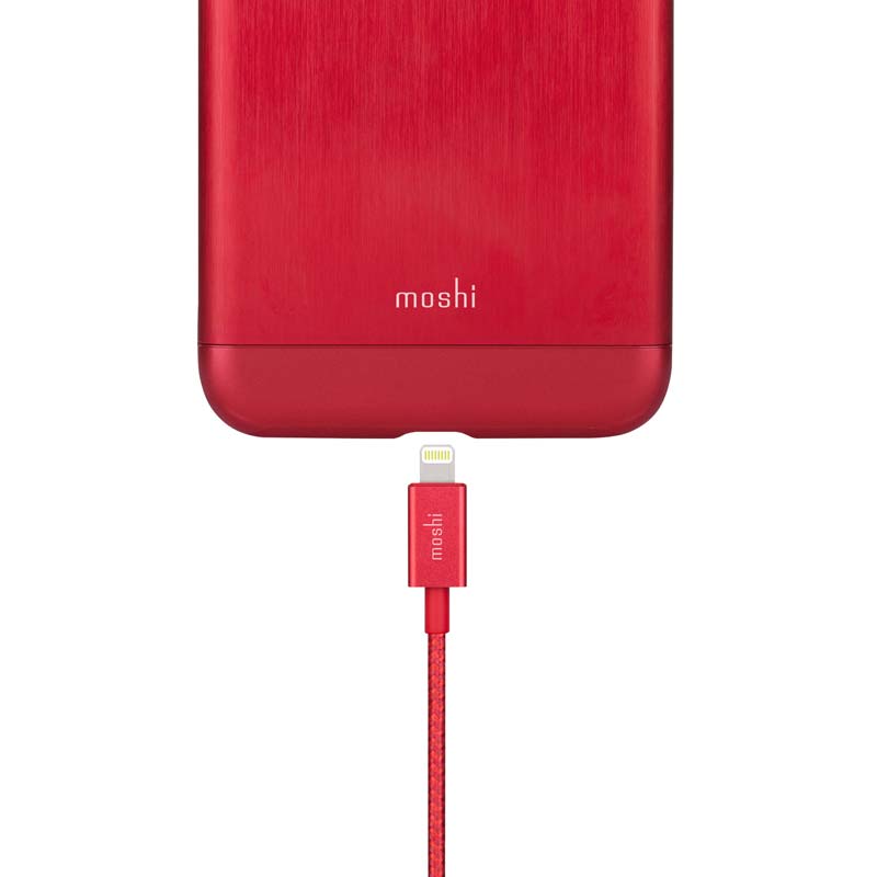 Moshi Integra USB to Lightning Cable - Crimson Red
