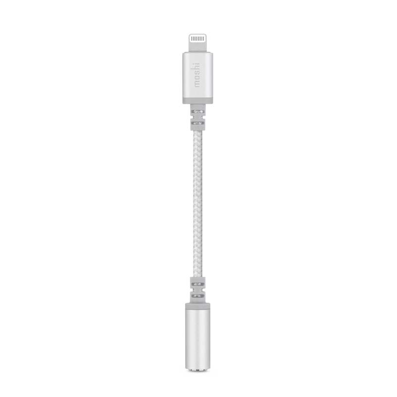 Moshi Integra Lightning to Headphone Jack Aapter - Jet Silver