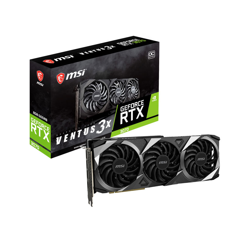 MSI GeForce RTX3070 Ventus 3X OC - 8GB GDDR6