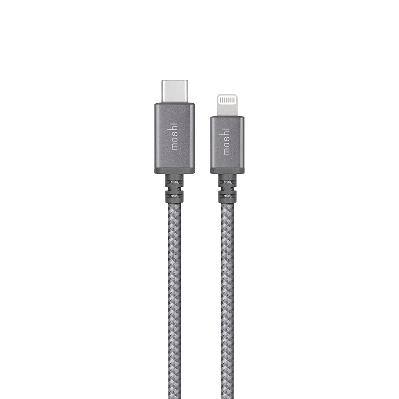 Moshi Integra | USB-C to Lightning Cable | Titanium Gray