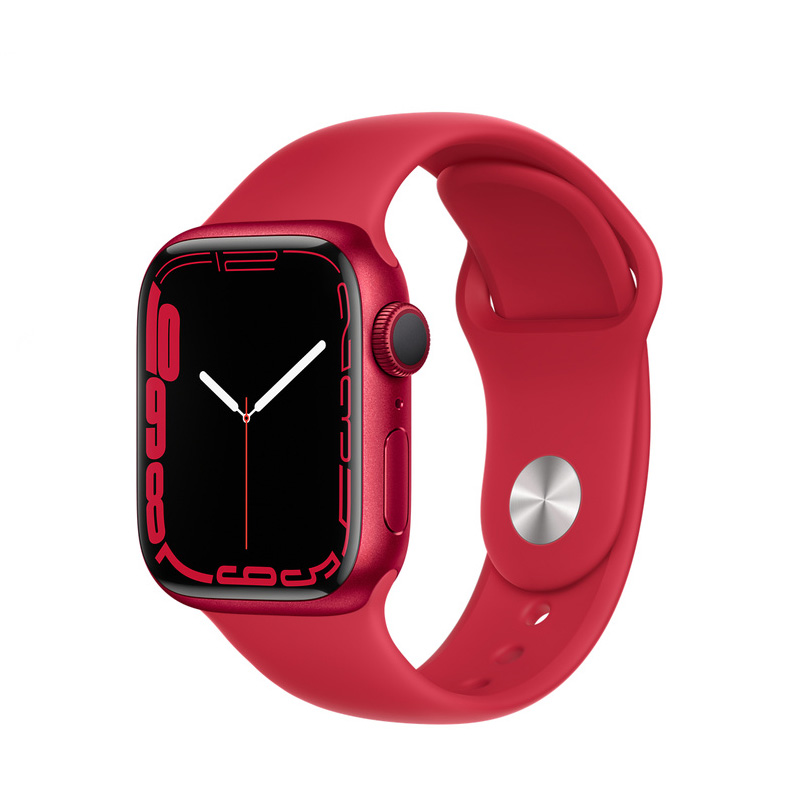 Apple Watch Series 7 | 41mm Red Aluminum | (Product) Red Sport Band
