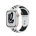 Apple Watch Series 7 | 41mm Starlight Aluminum | Platinum / Black Nike Band