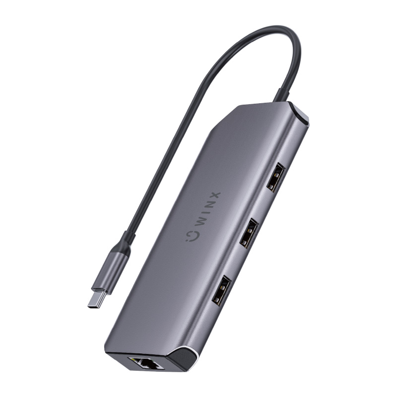 Winx Connect Pro | Dual Display | 8-in-1 USB-C Dock