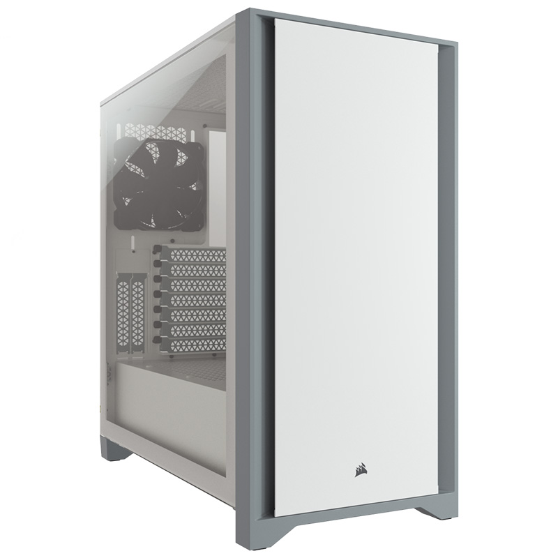 Corsair 4000D Tempered Glass - Mid-Tower ATX Case - White