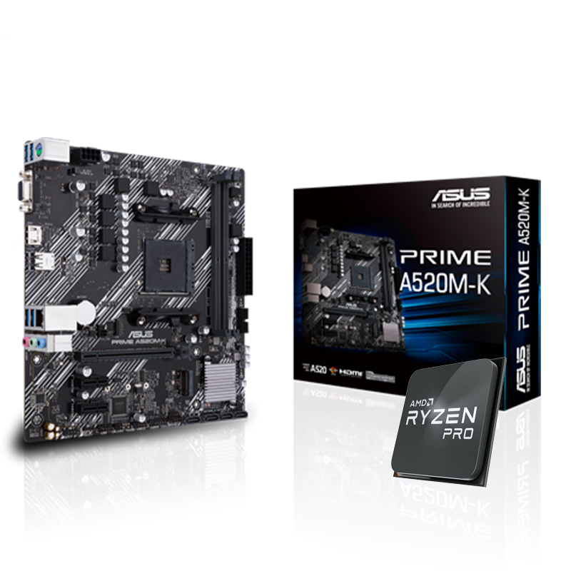 AMD Ryzen 5-4650G | A520M-K Prime | Bundle Kit