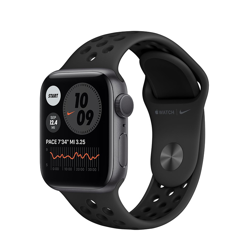 Apple Watch - Series 6 - 40mm Space Grey Aluminum - Anthracite / Black Nike Band