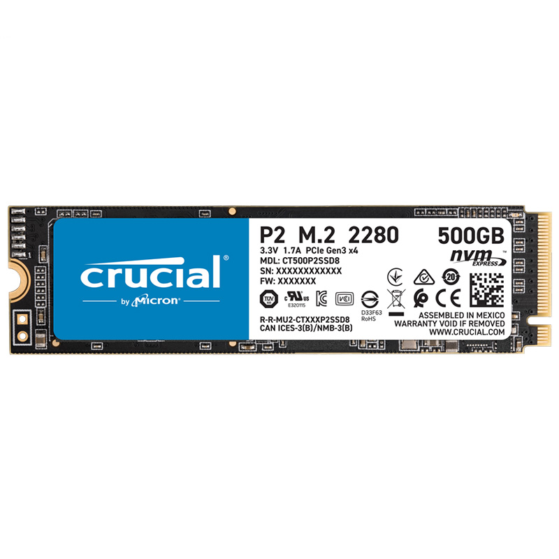 Crucial P2 Series SSD | M.2 NVME | 500GB