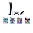Sony Playstation 5 | Ultra HD Blu-Ray Edition  | 4 Game Bundle with Charging Station