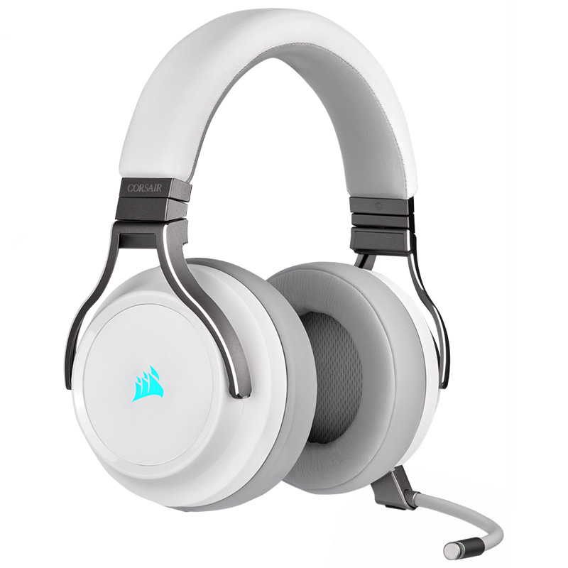 Corsair Virtuoso RGB Wireless High-Fidelity Gaming Headset - White