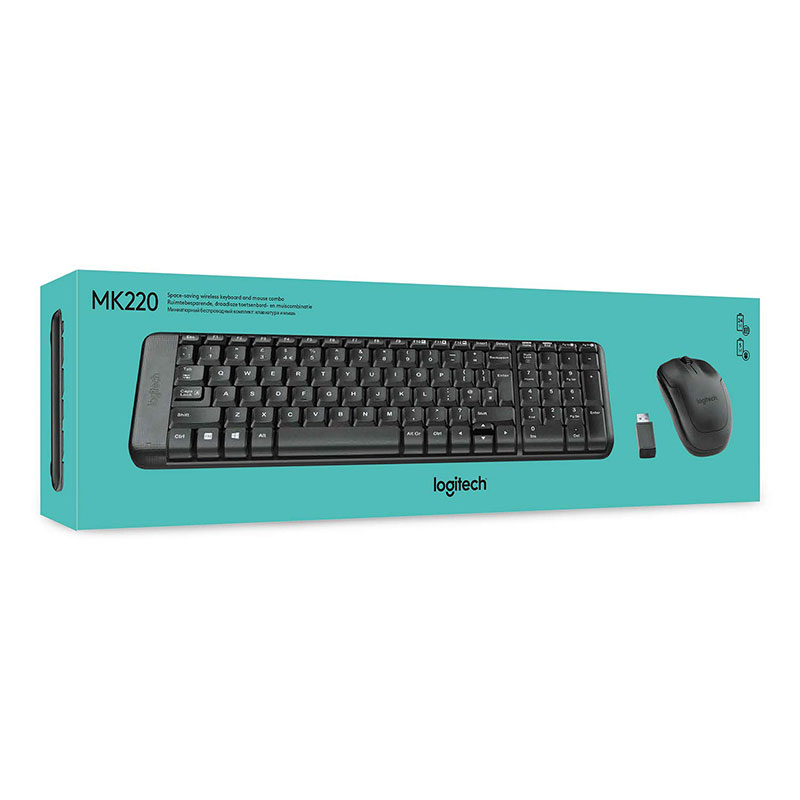Logitech MK220 | Compact Wireless Keyboard and Mouse