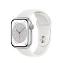 Apple Watch Series 8 | 45mm Silver Aluminum | White Sport Band