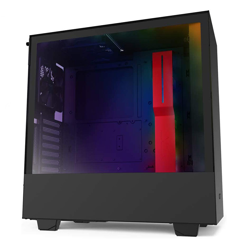 NZXT H510i | Matte Black with Red