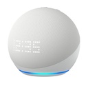 Amazon Echo Dot with Clock | 5th Gen | Glacier White