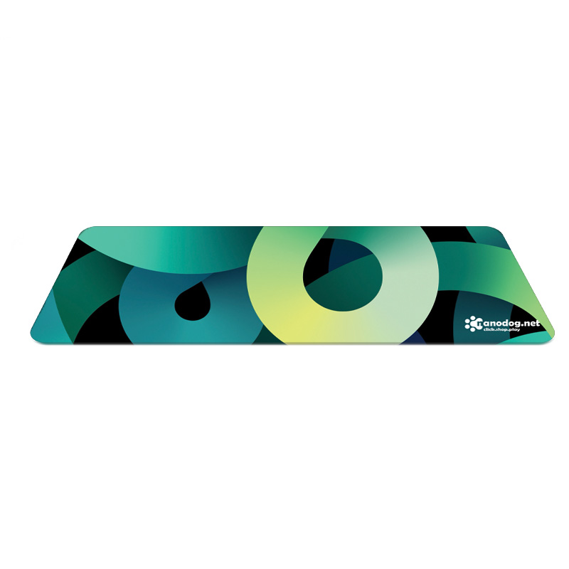 Nanodog Flat Clicker | Green Swirl