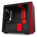 NZXT H210 | Matte Black with Red