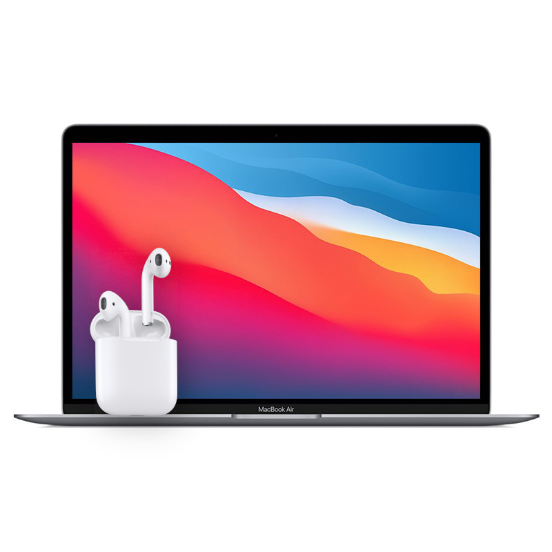 Macbook Air 13 Inch: M1 |256GB | Space Grey | Free Airpods