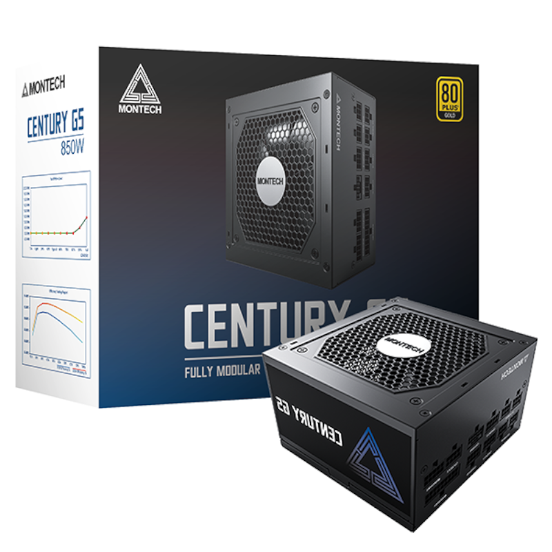Montech Century G5 850 | Full Modular | Gold Certified