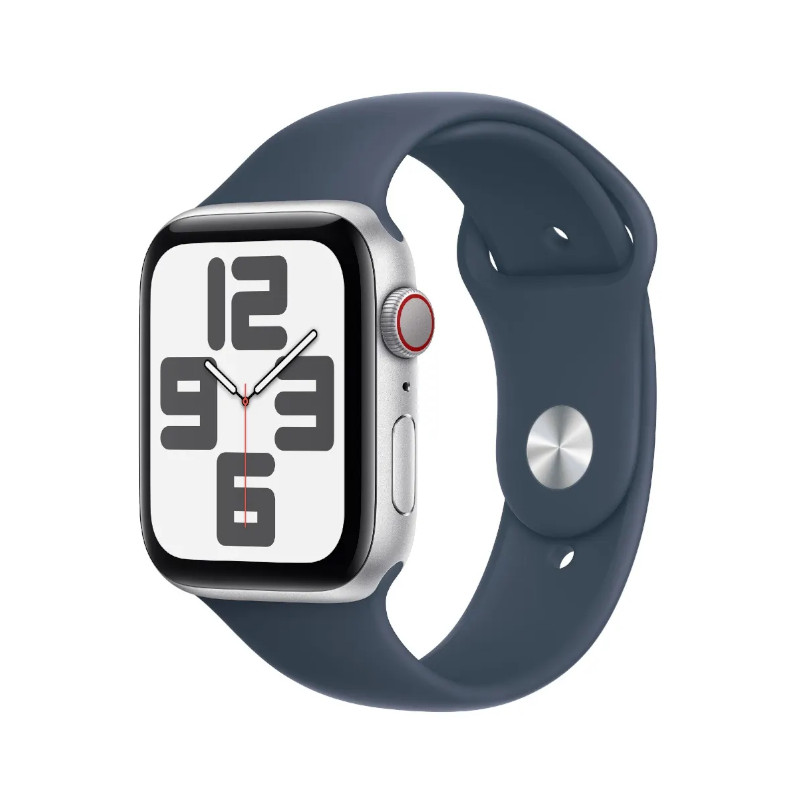 Apple Watch SE | 40mm Silver Aluminum | Storm Blue Sport Band | S/M