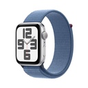 Apple Watch SE | 40mm Silver Aluminum | Storm Blue Sport Loop