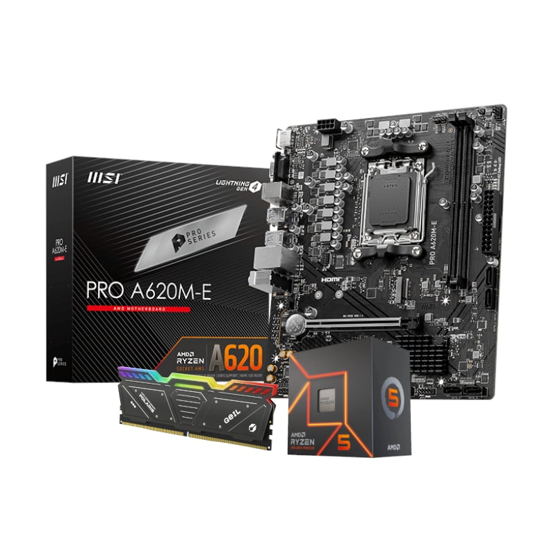 AMD Ryzen 5-7500F| MSI A620M | 16GB RAM | Upgrade Kit
