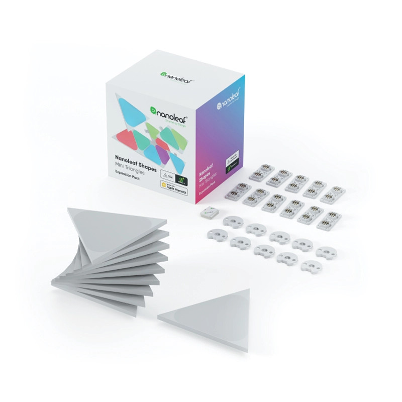 Nanoleaf Shapes | Mini Triangles | 10 Pack | Panels Only