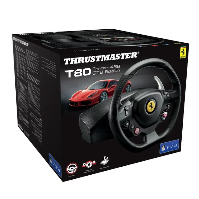 Thrustmaster T80 Ferrari 488 GTB Edition | for PS5 / PS4 and PC