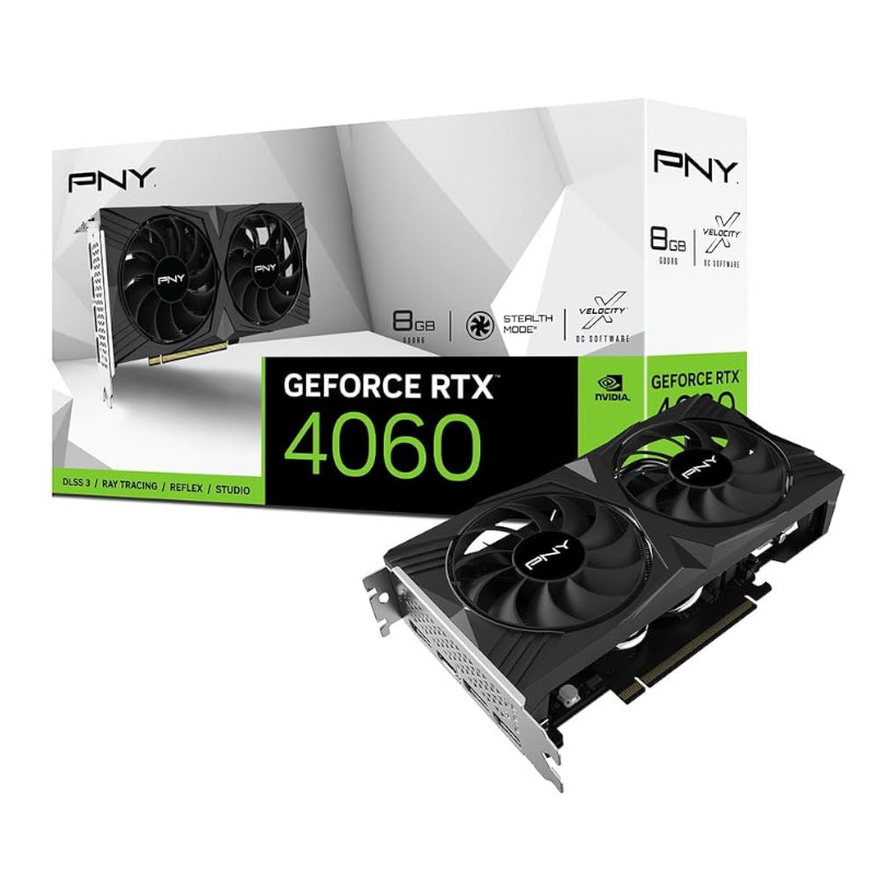 PNY GeForce RTX 4060 Verto Dual | 8GB GDDR6