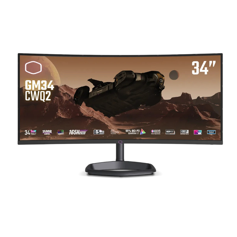 Coolermaster GM34-CWQ2 | 34" Curved Gaming Monitor | 165Hz | 3440x1440