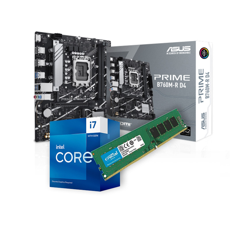 INTEL Core i7-14700F| ASUS B760M| 16GB RAM | Upgrade Kit