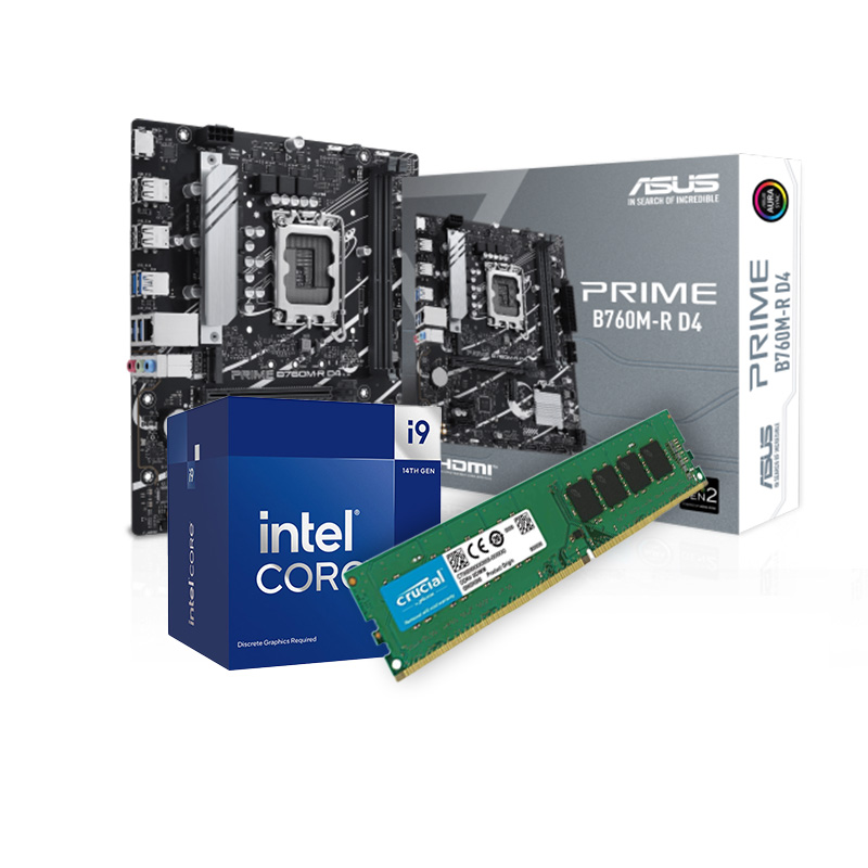 INTEL Core i9-14900F | ASUS B760M| 16GB RAM | Upgrade Kit