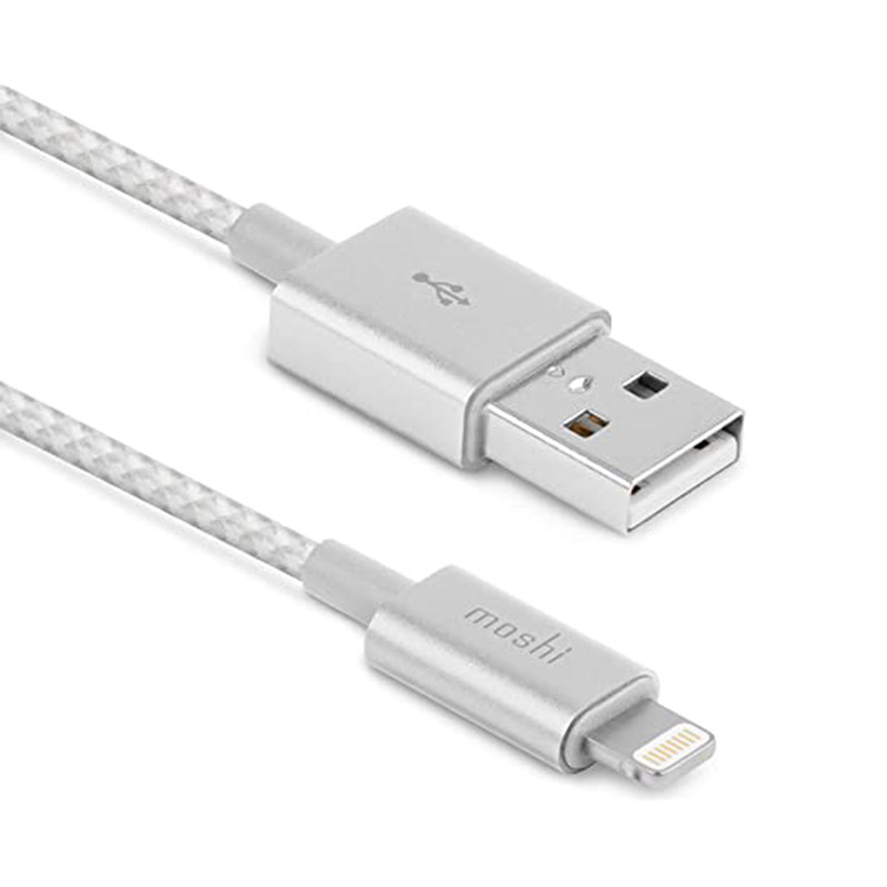 Moshi Integra | USB to Lightning Cable | Jet Silver