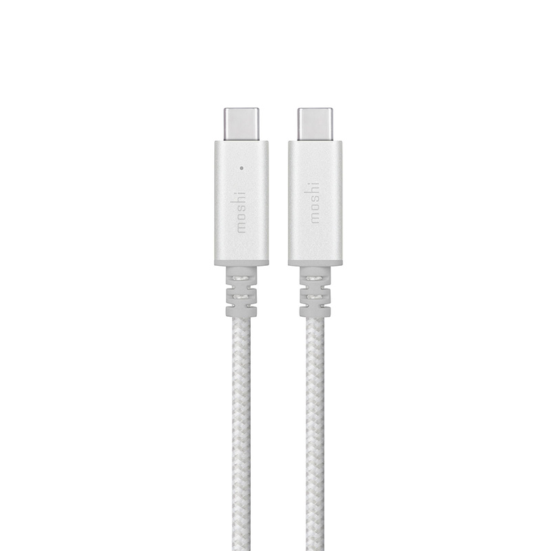 Moshi Integra | USB-C to USB-C Cable | Jet Silver