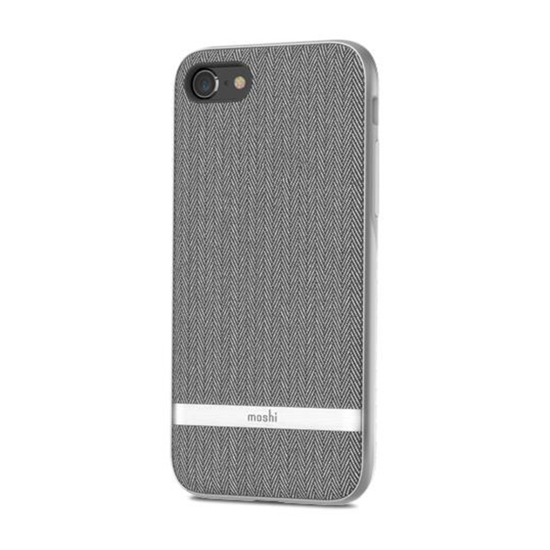 Moshi Vesta - For iPhone SE/8/7 - Herringbone Gray Gray