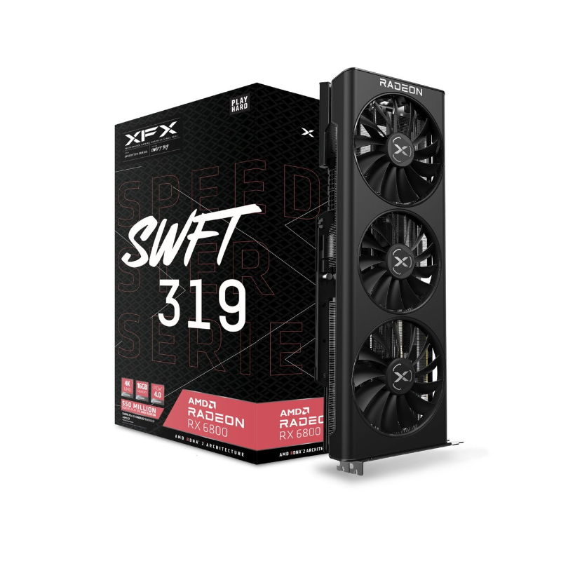 [GPU-XFX-RX-68XLAQFDG] XFX Radeon RX6800 Speedster SWFT | 16GB GDDR6