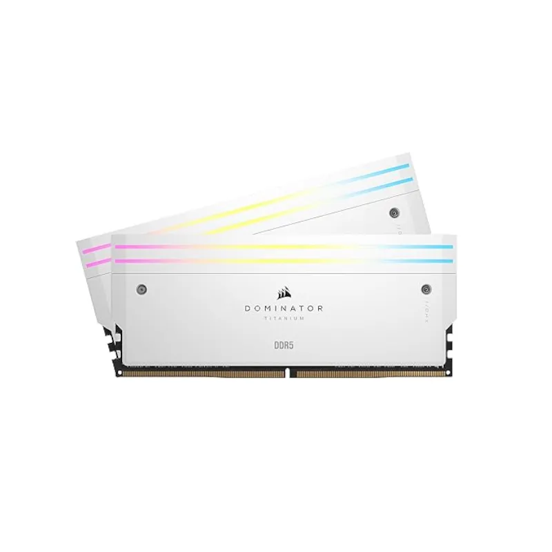 [RAM-COR-DDR5-UD-32GB-7200-DT-WH] Corsair Dominator Titanium | 32GB DDR5-7200 | 2x16GB | White